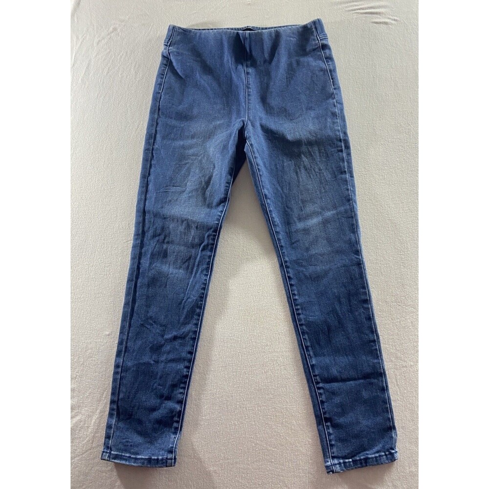 Soft Surroundings Jeans Womens Small Pull On Skinny Denim Back Pockets Smooth
